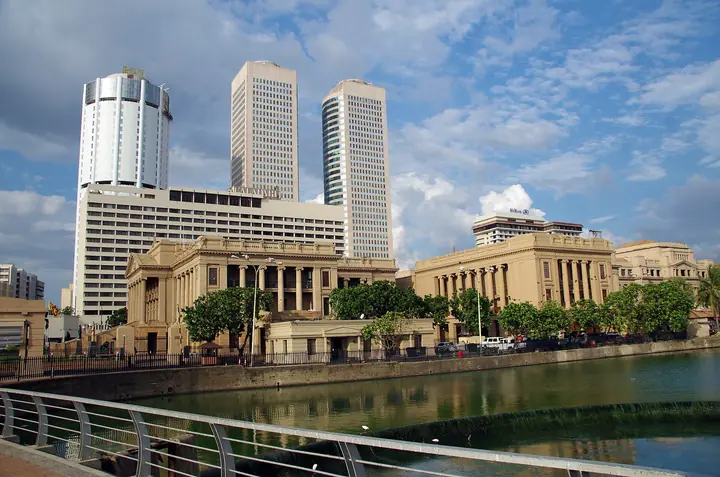 Office towers in Colombo's business district