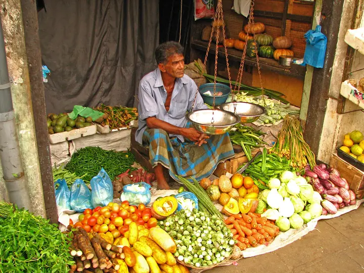 Vegetable shop in Kandy